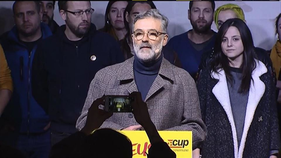El diputado de la CUP, Carles Riera. Captura sacada de un vídeo de archivo de ETB. 