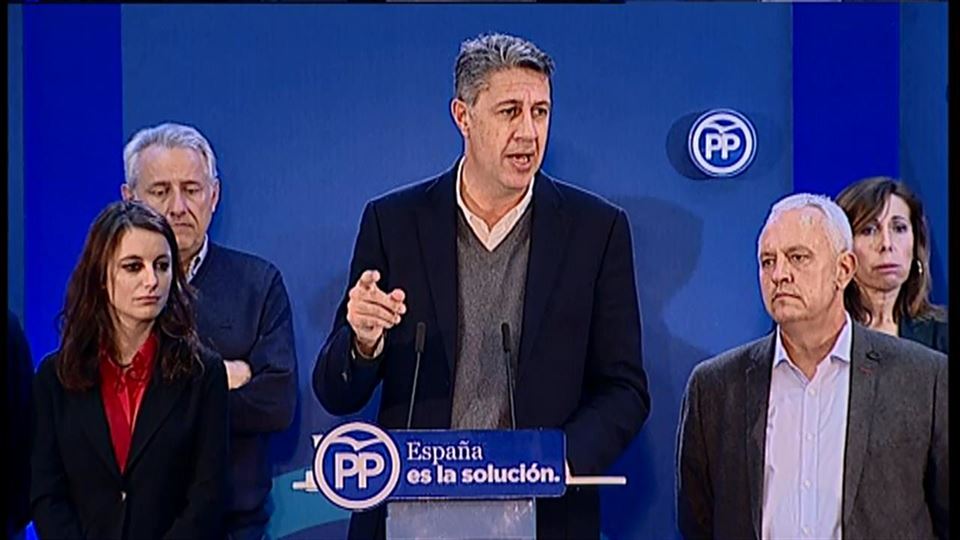 Xavier García Albiol, cabeza de lista del Partido Popular de Cataluña (PPC). Imagen: EiTB