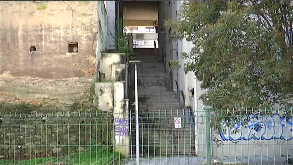 Zona de El Carmen (Barakaldo) donde ocurrió la agresión. Captura sacada de un vídeo de ETB. 