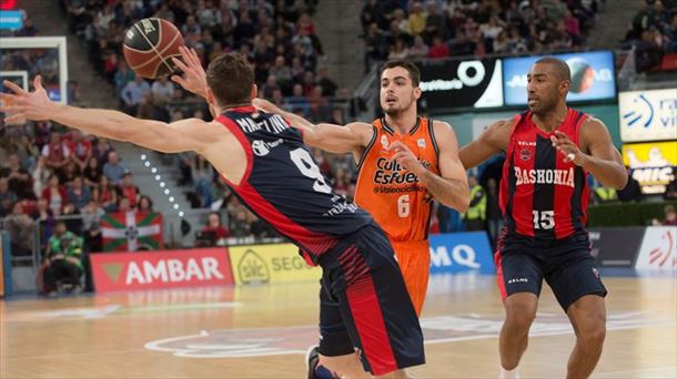 El Valencia Basket venció en la primera vuelta en el Buesa Arena. Foto: EFE
