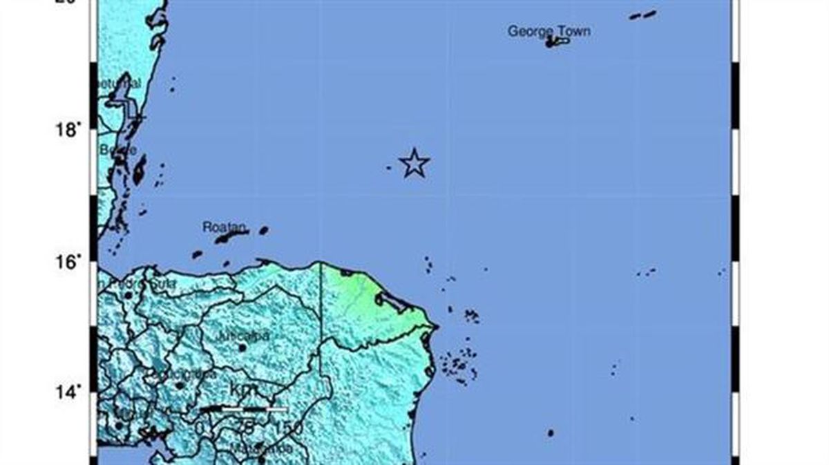 El epicentro se ha registrado a 44 kilómetros al este del archipiélago de las Islas del Cisne. EFE