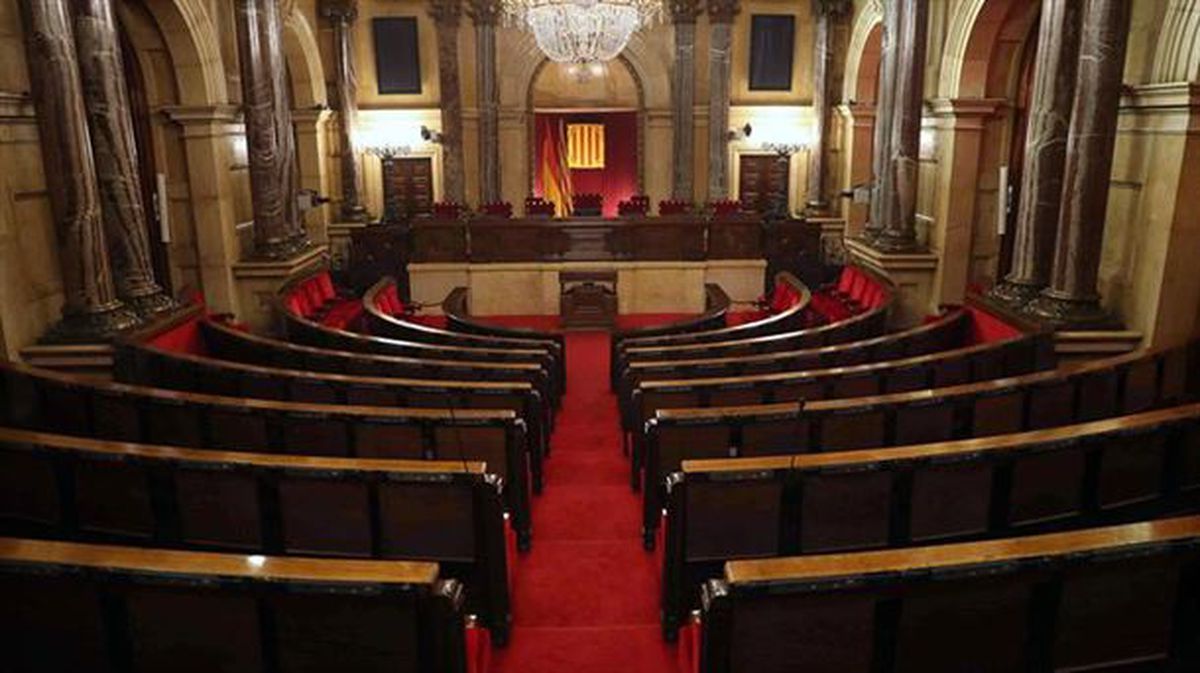 Kataluniako Parlamentua, hutsik. Artxiboko argazkia: EFE