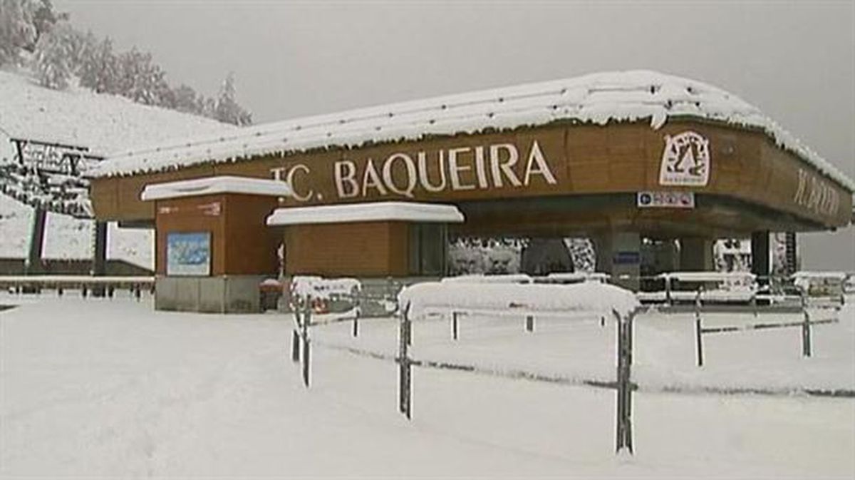 Captura de pantalla de la estación de esquí de Baqueira Beret (Pirineo Catalán). Imagen: Agencias