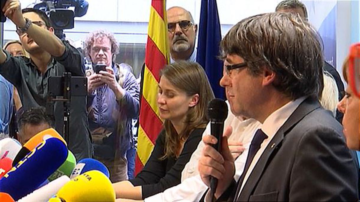 Carles Puigdemont, berriki hartutako irudian. Argazkia: EFE. 