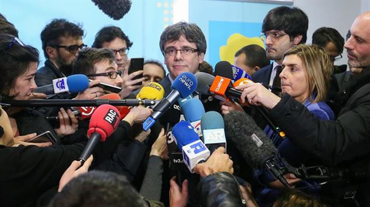 Carles Puigdemont, Bruselan. Artxiboko argazkia: EFE