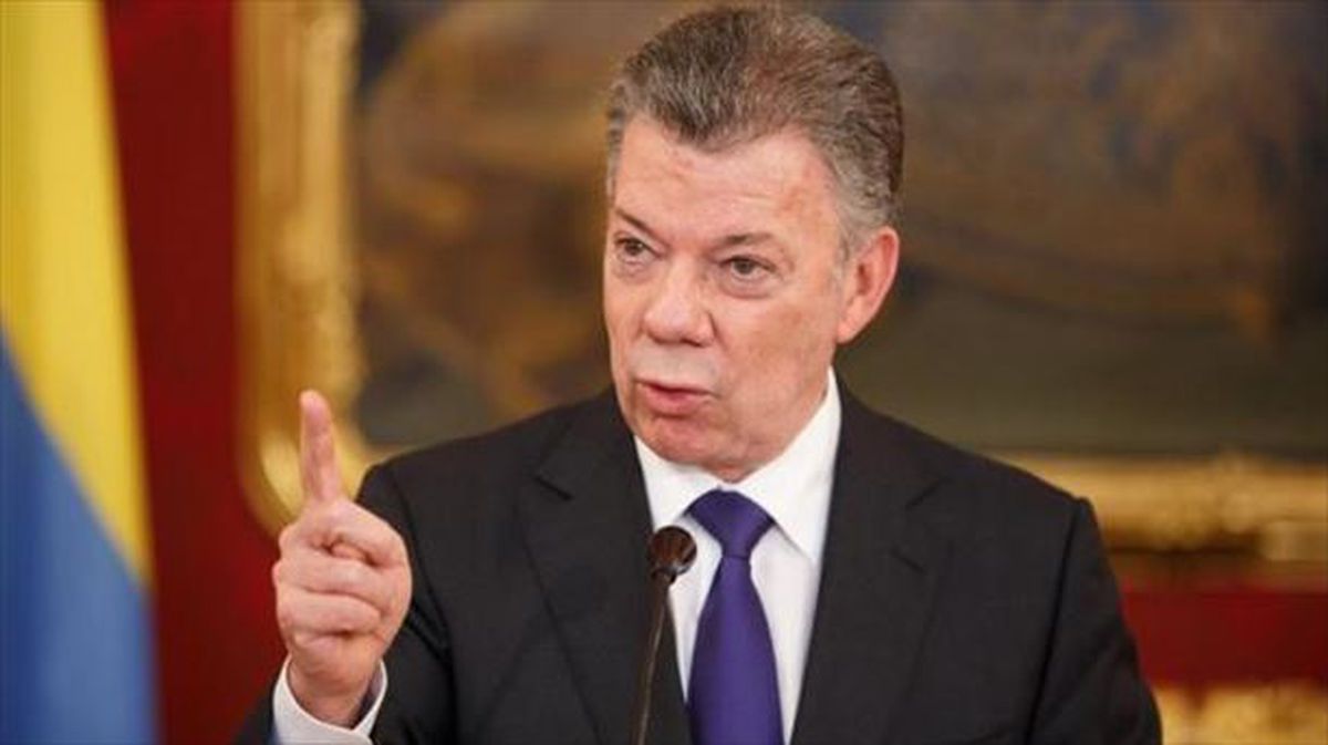 Juan Manuel Santos Kolonbiako presidentea. Argazkia: EFE