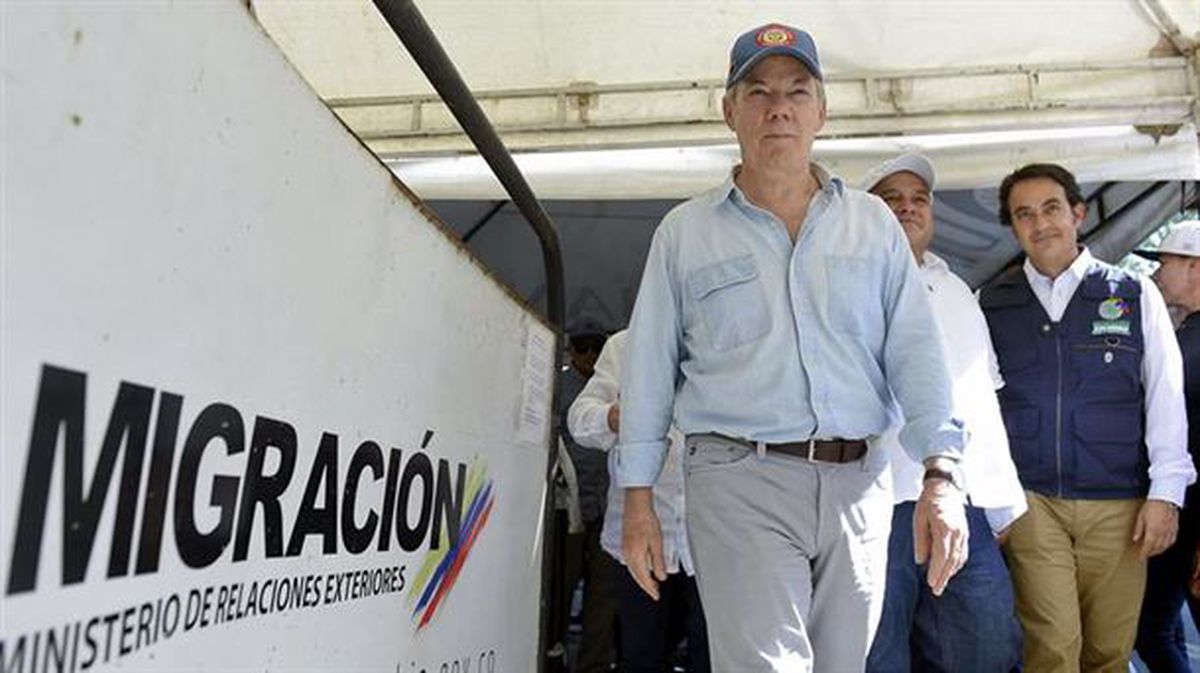 Juan Manuel Santos Kolonbiako presidentea. Argazkia: EFE.