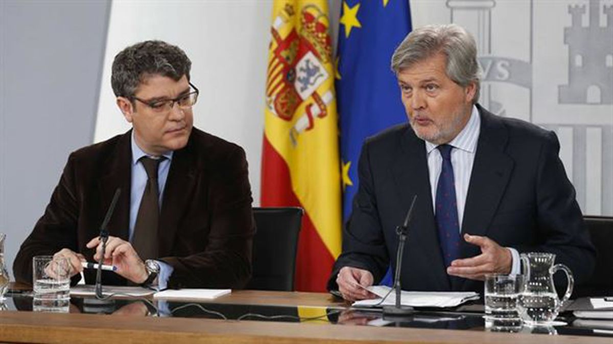 Iñigo Mendez de Vigo Espainiako Gobernuaren bozeramailea. Argazkia: EFE