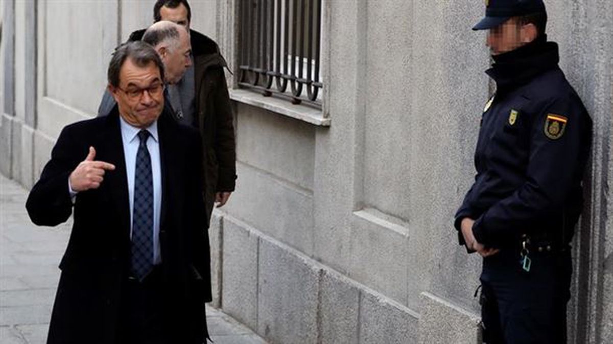 Artur Mas a su llegada al Tribunal Supremo. Foto: EFE