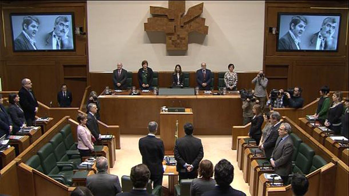 Parlamento Vasco. Imagen tomada del vídeo de ETB. 