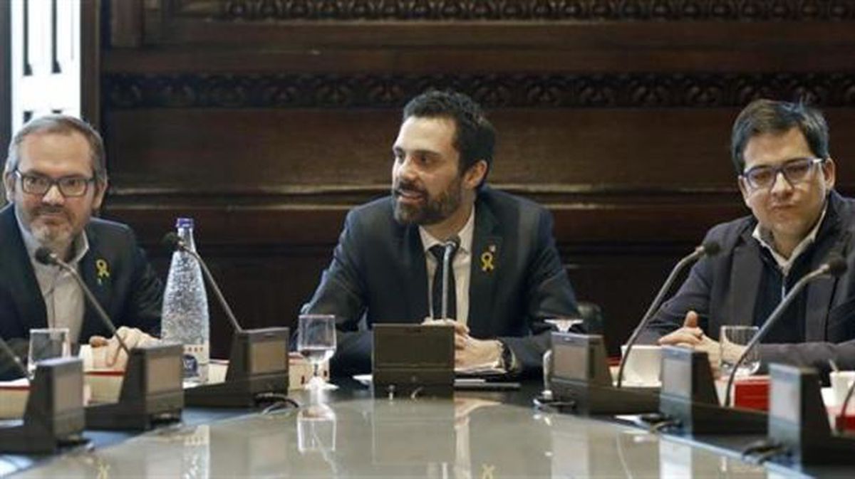 Roger Torrent Kataluniako Parlamenteko presidentea. Argazkia: EFE