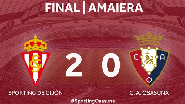 Osasuna ha caído 2-0 en el Molinón. Foto: @caosasuna