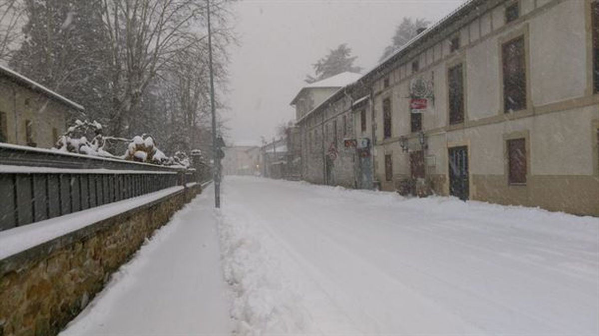 Nieve en Vitoria-Gasteiz, Foto: Eitb