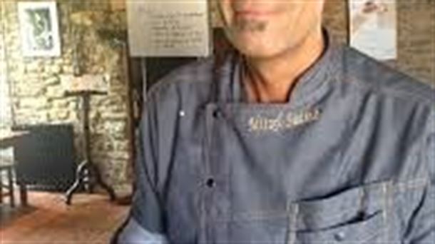 Mitxel Suarez Suso, regenta el restaurante Bordaberri, en Hueto de Arriba