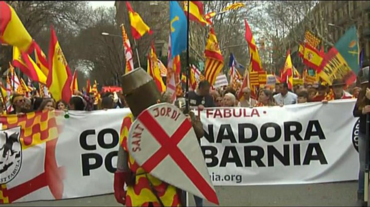 "Tabarniaren herriaren askatasunaren aldeko" manifestazioa Bartzelonan
