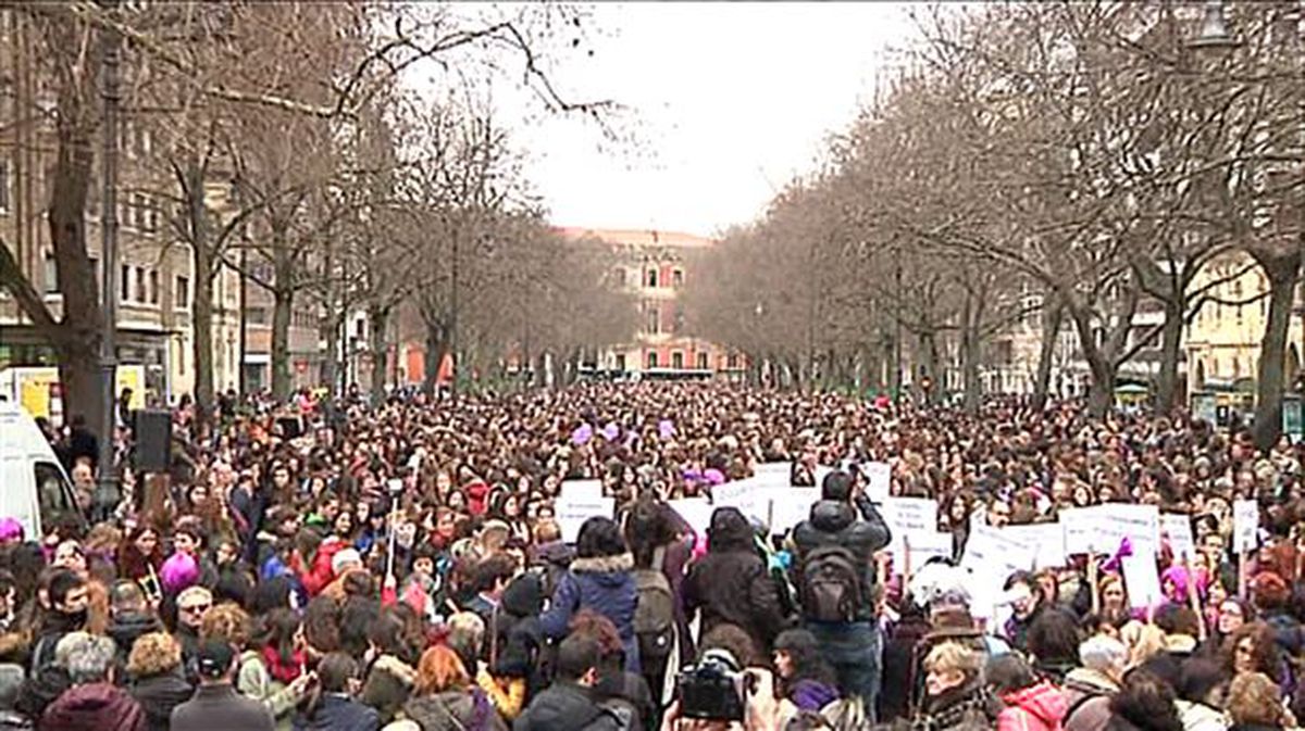 Respuesta rotunda y multitudinaria a las movilizaciones del 8M en Navarra