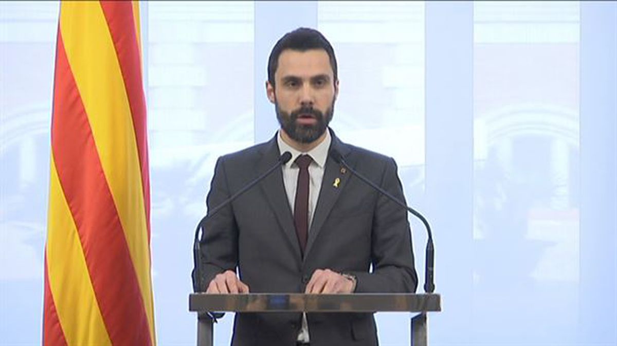Roger Torrent, presidente del Parlamento de Cataluña. 