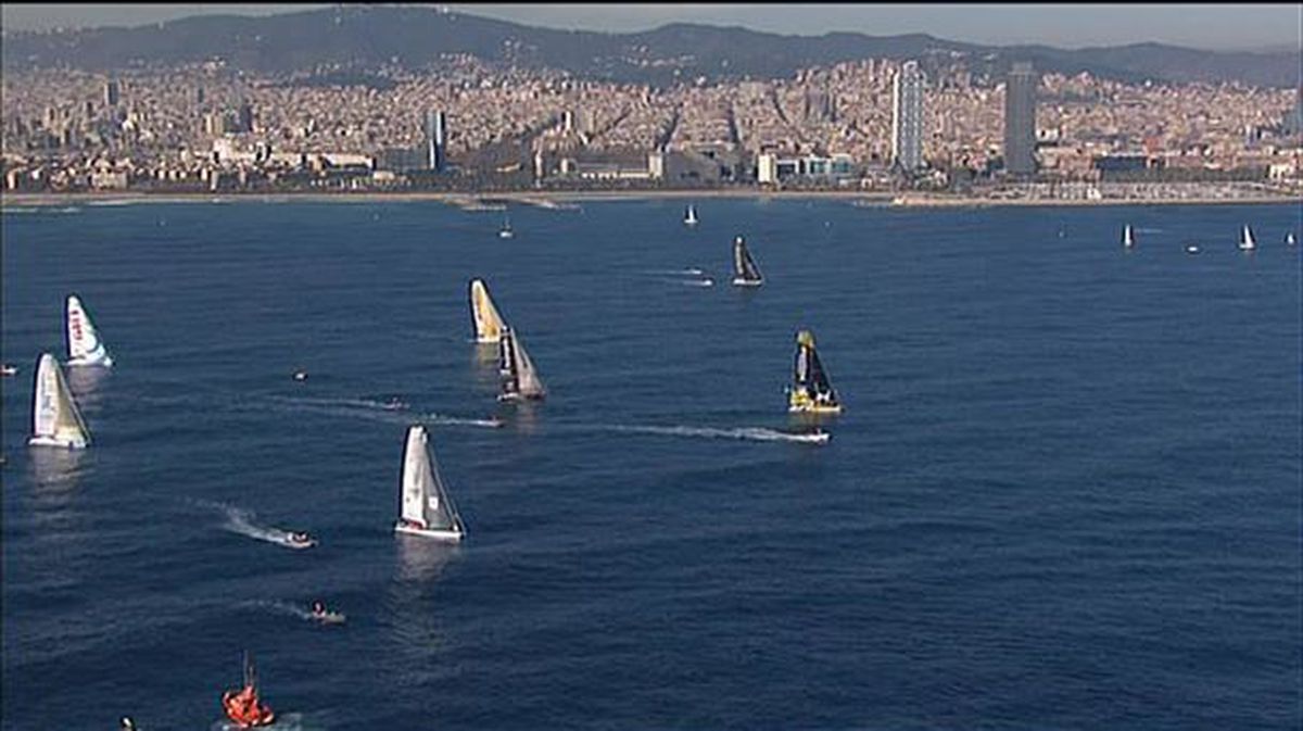 Barcelona World Race. Imagen de archivo. 