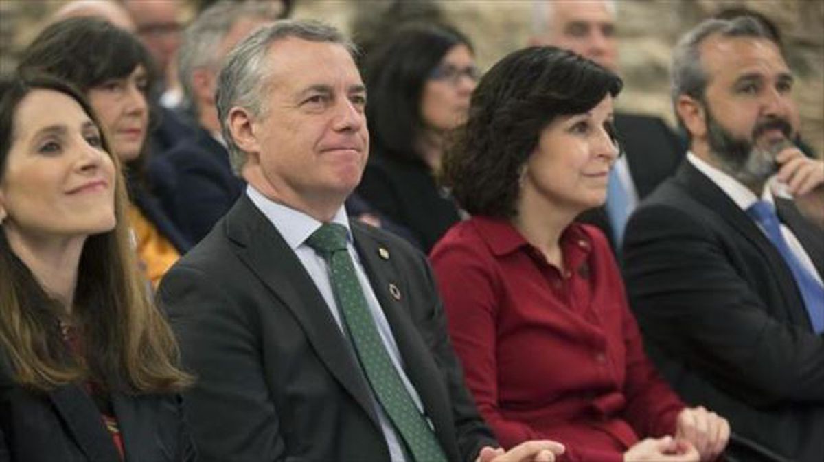 Iñigo Urkullu lehendakaria 'Euskadi Basque Country 2030 Agenda'ren aurkezpenean. Argazkia: EFE 