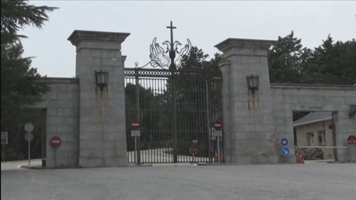 El Valle de los Caídos. Captura sacada de un vídeo de archivo de ETB. 