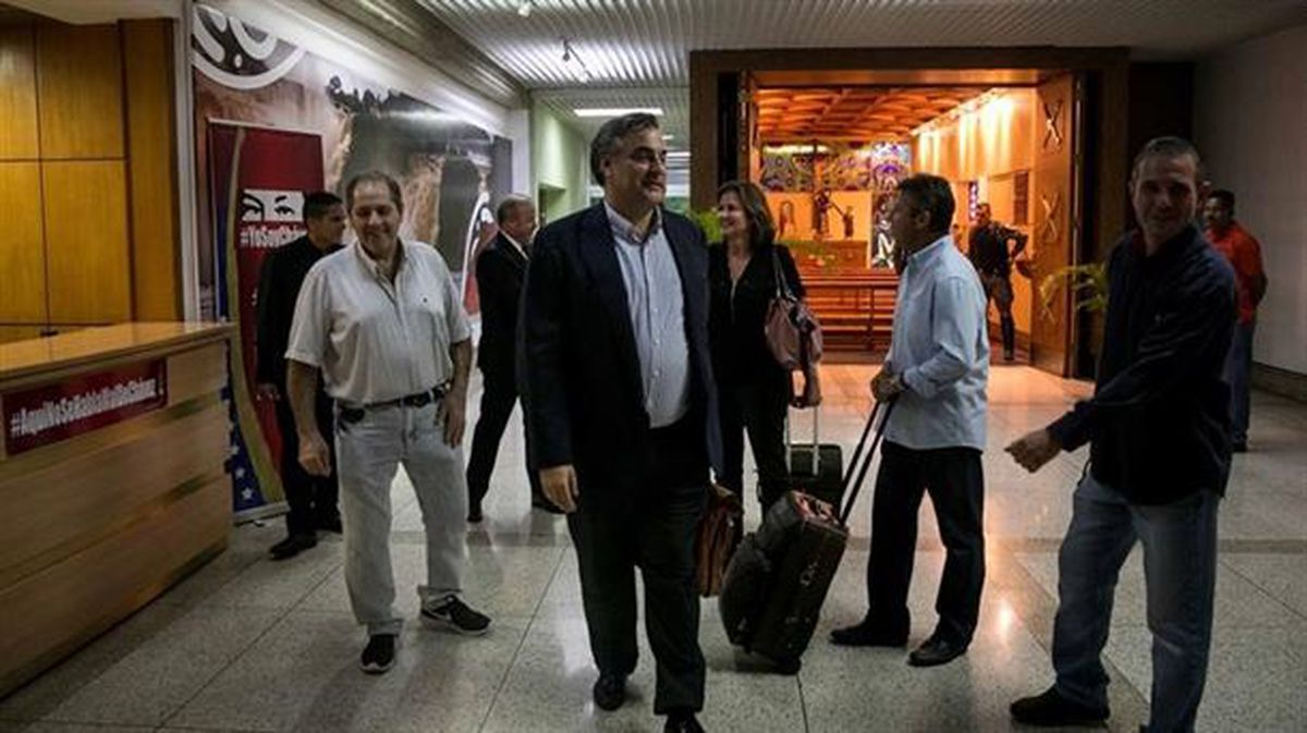 Jesús Silva, a su regreso a Venezuela. EFE