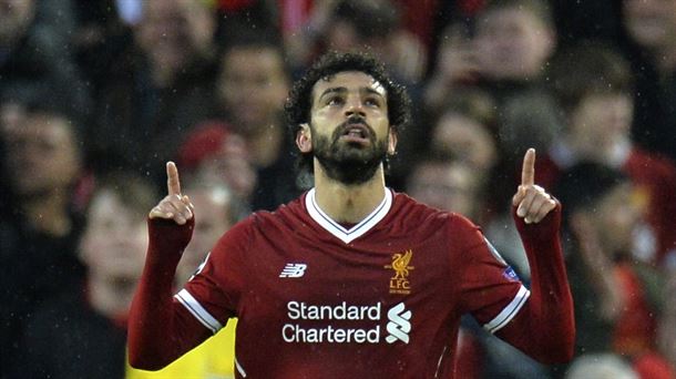 Mohamed Salah, gaueko protagonista nagusia. Argazkia: EFE