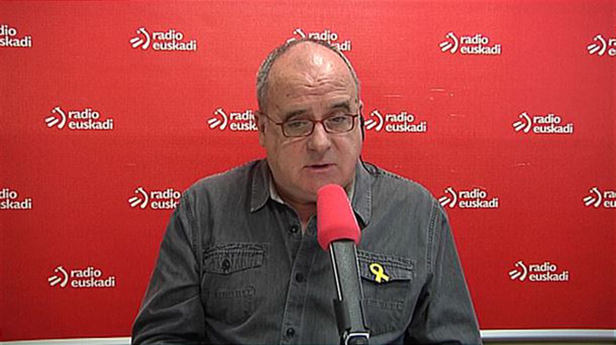 Joseba Egibar en el programa 'Parlamento en las Ondas' de Radio Euskadi. EiTB
