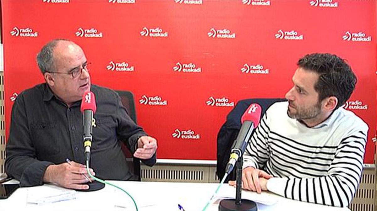 Joseba Egibar y Borja Semper, en la tertulia política de Radio Euskadi. Imagen: EiTB