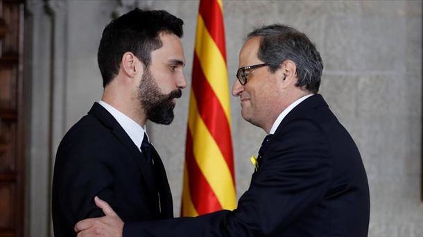Quim Torra toma posesión como president de la Generalitat...