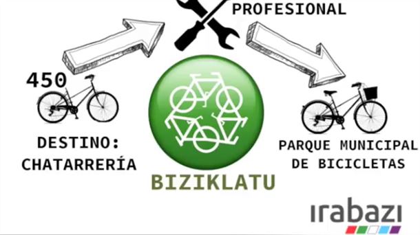 Irabazi plantea formar a jóvenes para que reparen bicicletas abandonadas