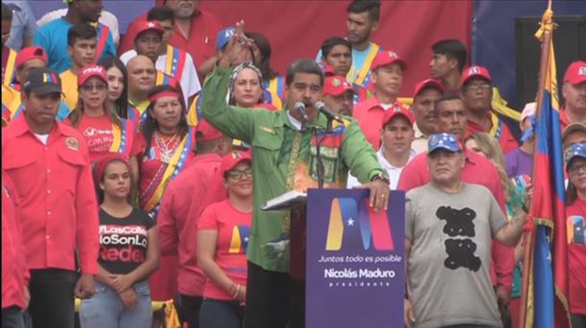 Krisi ekonomikoa konponduko duela zin egin du Madurok kanpaina bukaeran