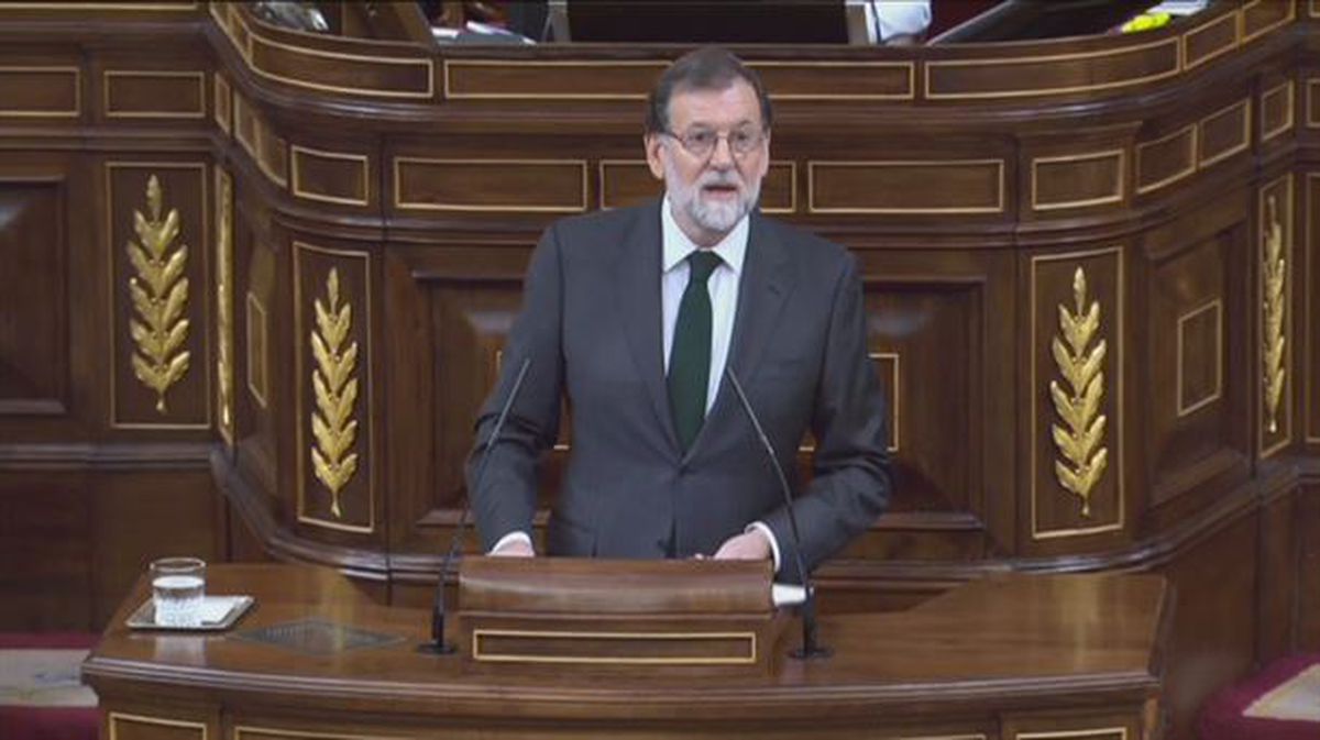 Mariano Rajoy. ETBko bideo batetik ateratako argazkia.