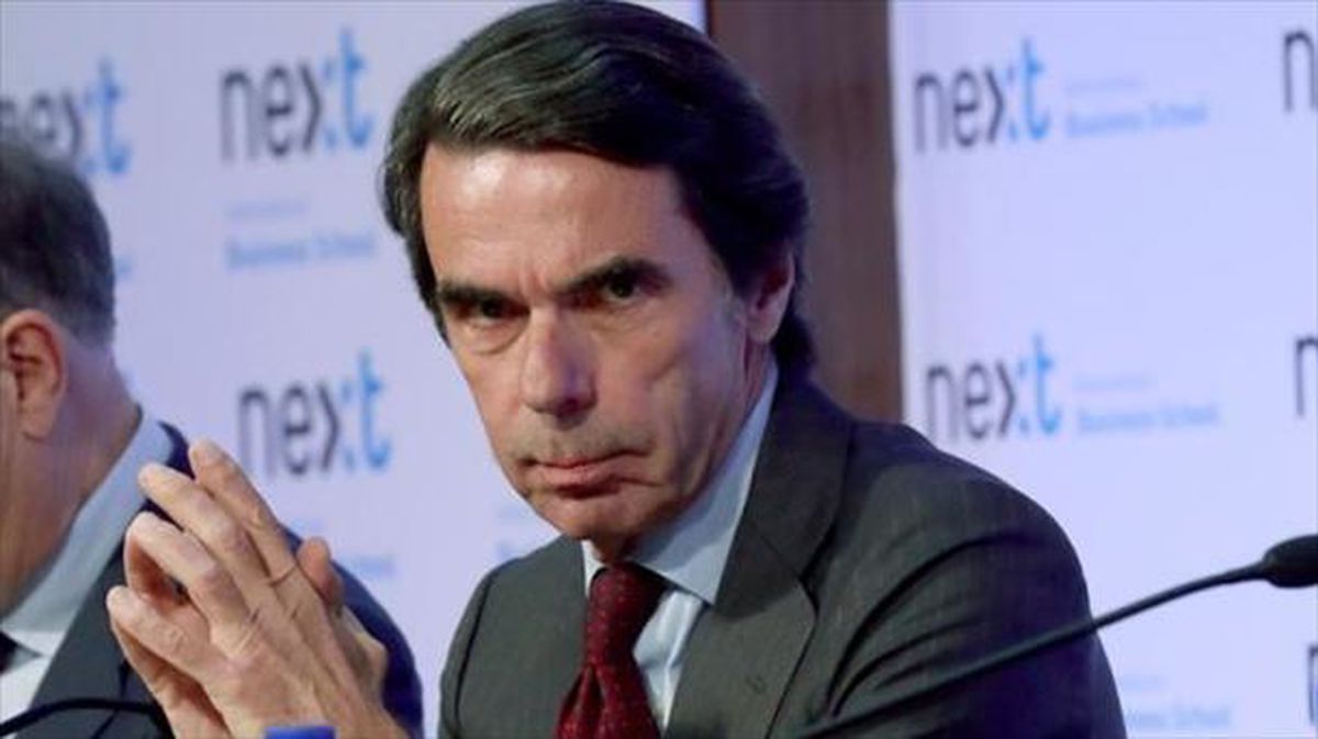 El expresidente del Gobierno español José María Aznar. Foto: EFE