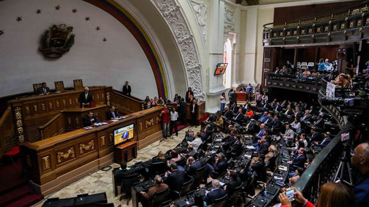 La Asamblea Nacional de Venezuela, durante la sesión / EFE.