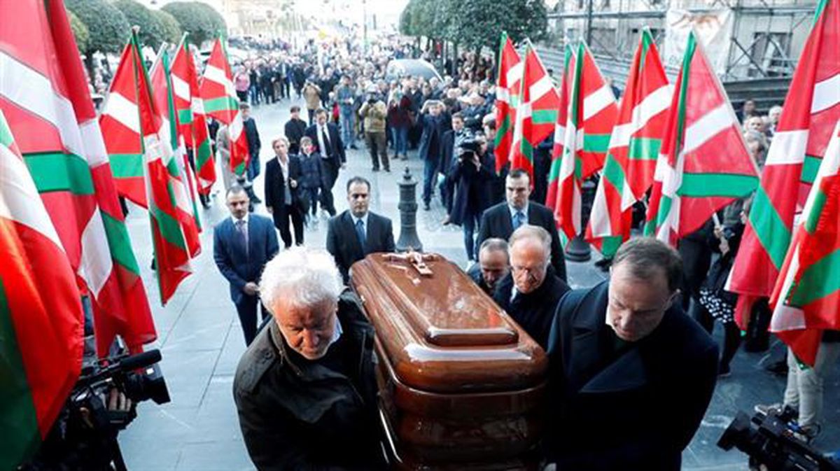 Imagen del funeral de Xabier Arzalluz
