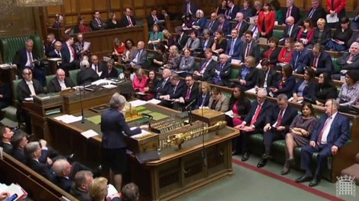 Sesión de control al Gobierno en el Parlamento británico. Foto: EFE