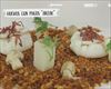 Huevos, perretxiko y jamón