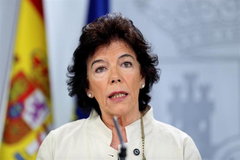 La ministra portavoz en funciones, Isabel Celaá. Foto de archivo: EFE