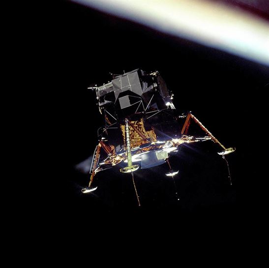 Módulo lunar de la misión Apolo 11.