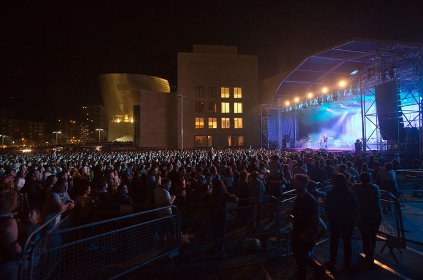 Abandoibarra es uno de los escenarios de los conciertos de la Aste Nagusia. Foto: Ayuntamiento