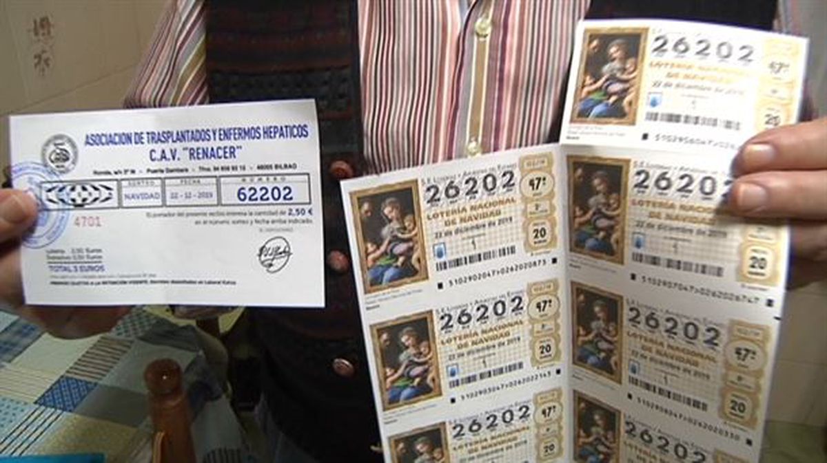 Gabonetako loteriaren dezimoak.