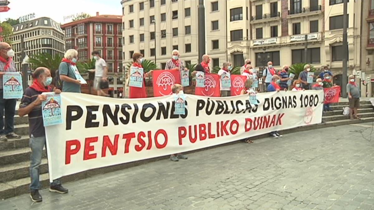 Manifestación pensionistas. Foto de archivo