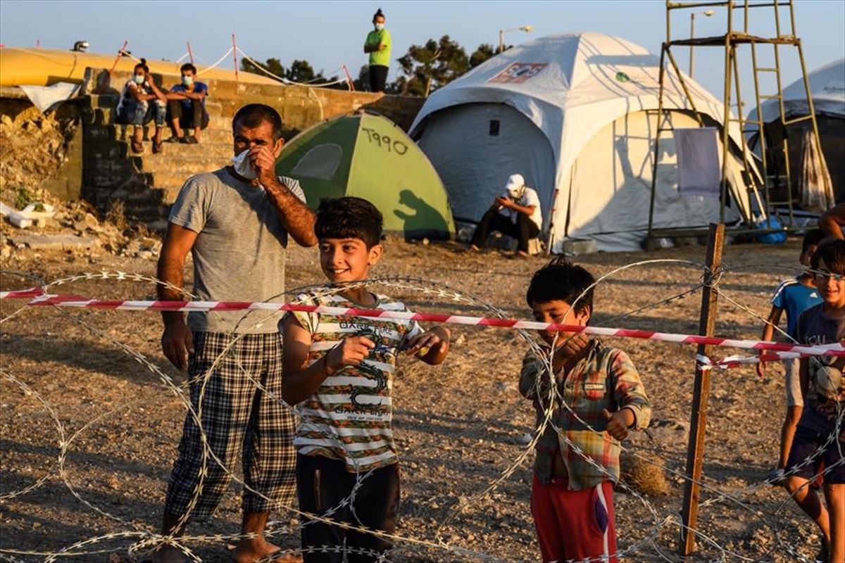 Refugiados en Lesbos