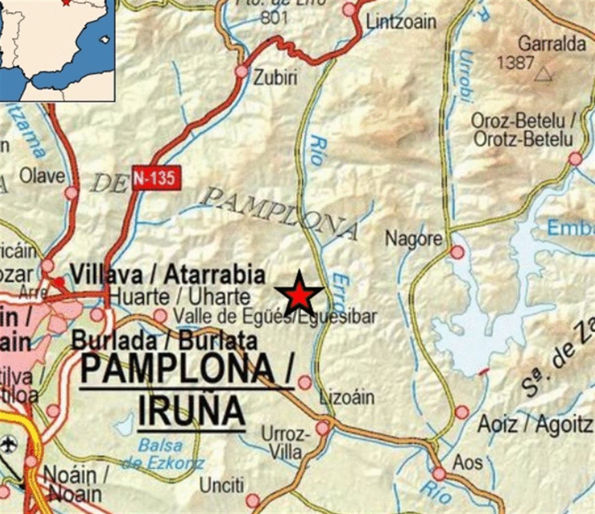 El epicentro del terremoto se ha situado en el Valle de Lizoáin-Arriasgoiti 