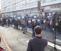 Protesta en Baiona en defensa del modelo de inmersión en euskera en la Educación
