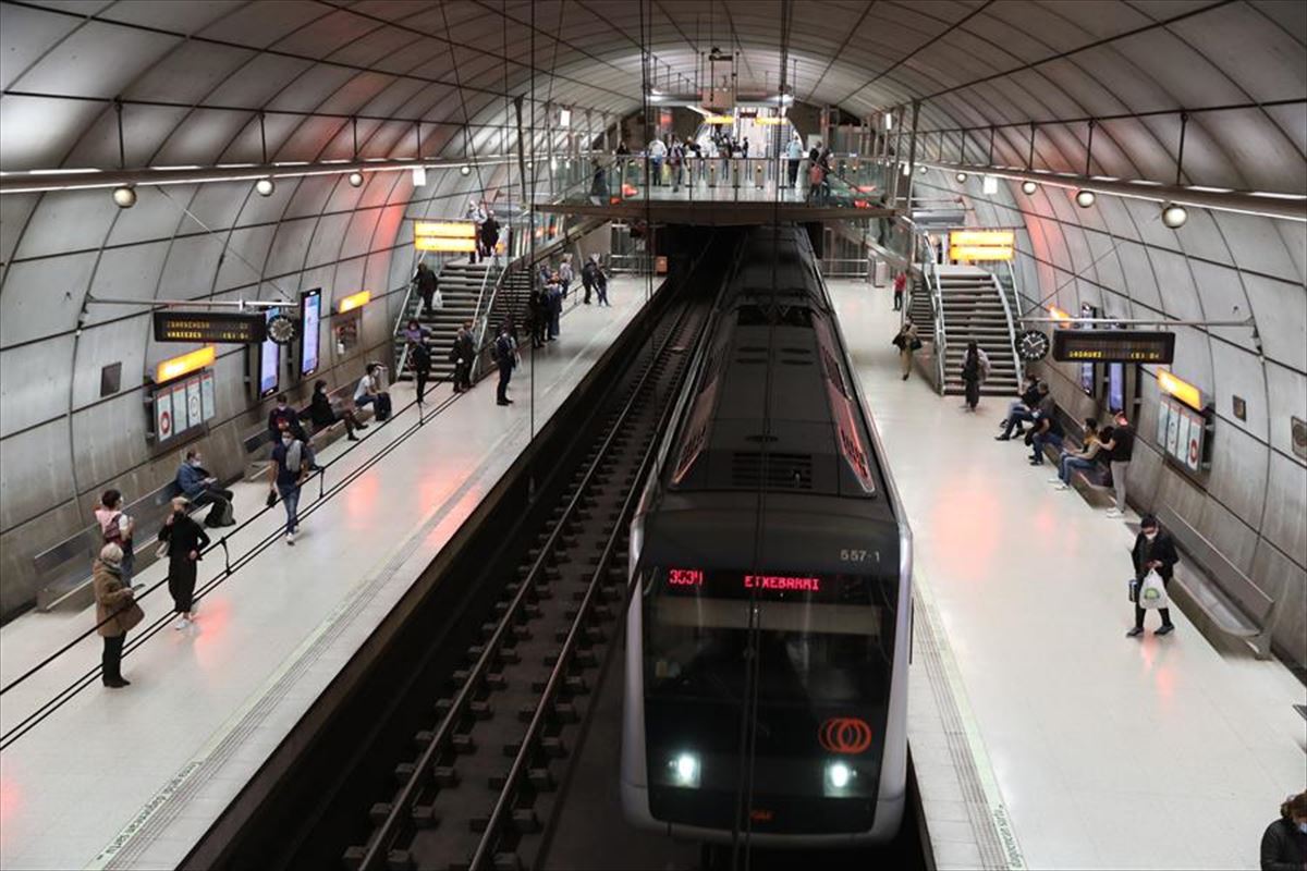 Metro Bilbao. Artxiboko irudia: EFE