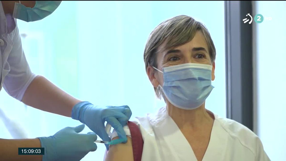 Vacunación- Imagen obtenida de un vídeo de ETB.
