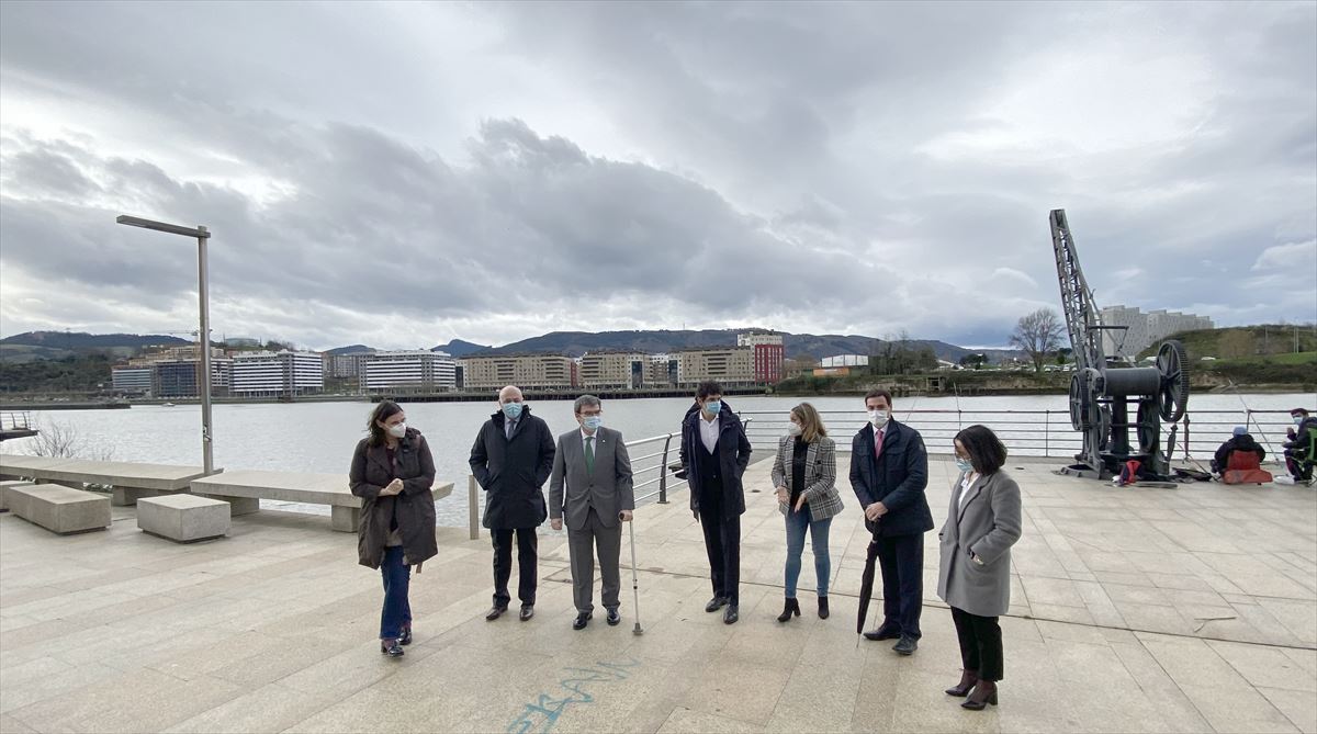 Presentación del bulevar y el puente que conectarán Bilbao, Erandio, Barakaldo, Leioa y Getxo