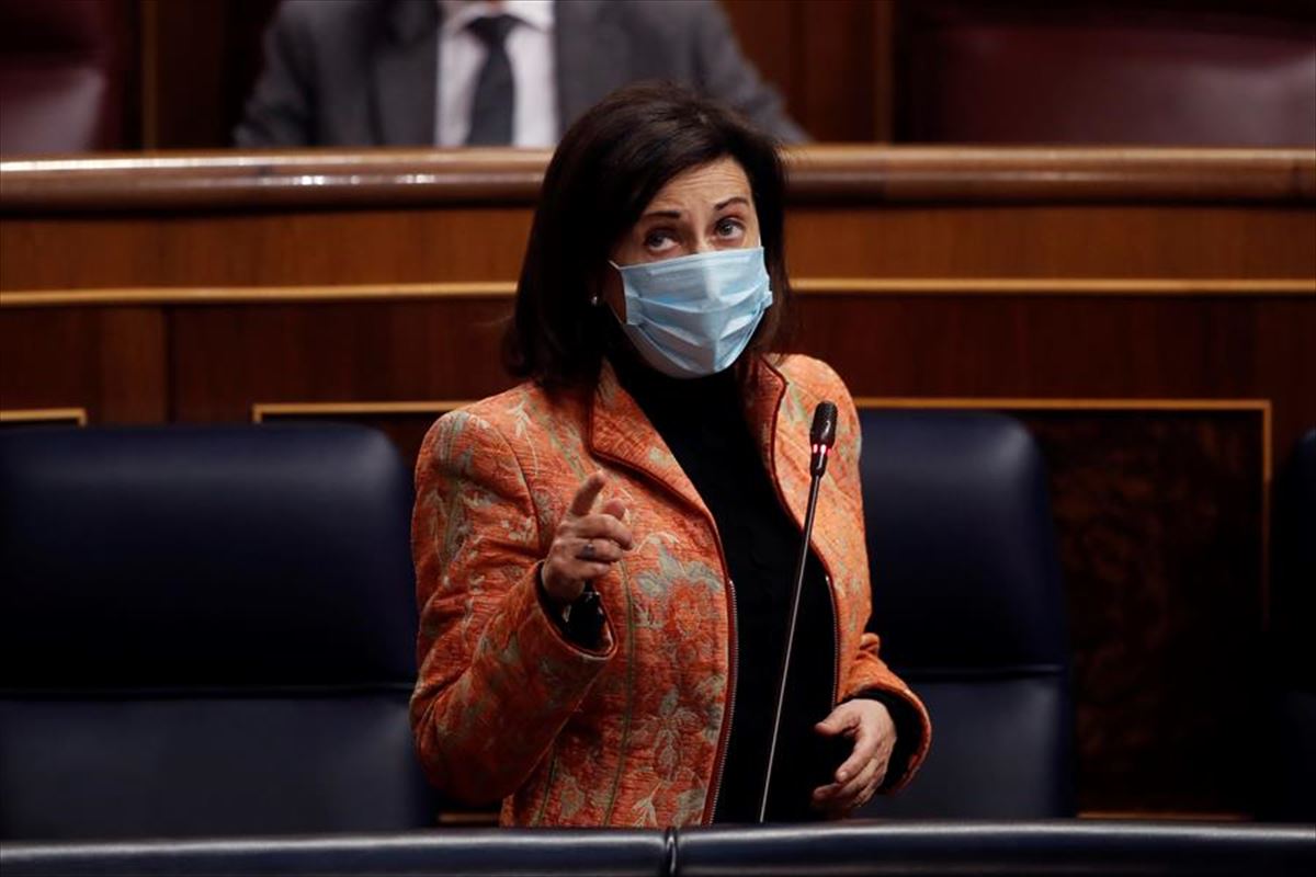 Margarita Robles Espainiako Defentsa ministroa (artxiboko irudia)