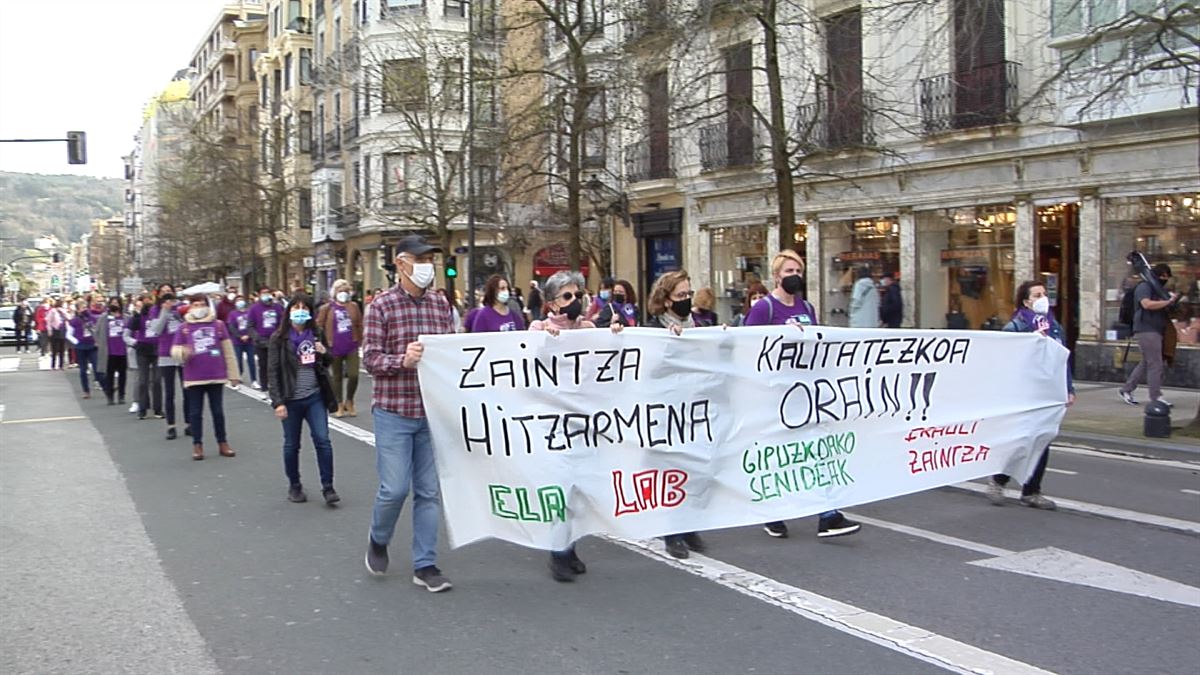 Manifestación de hoy en San Sebastián